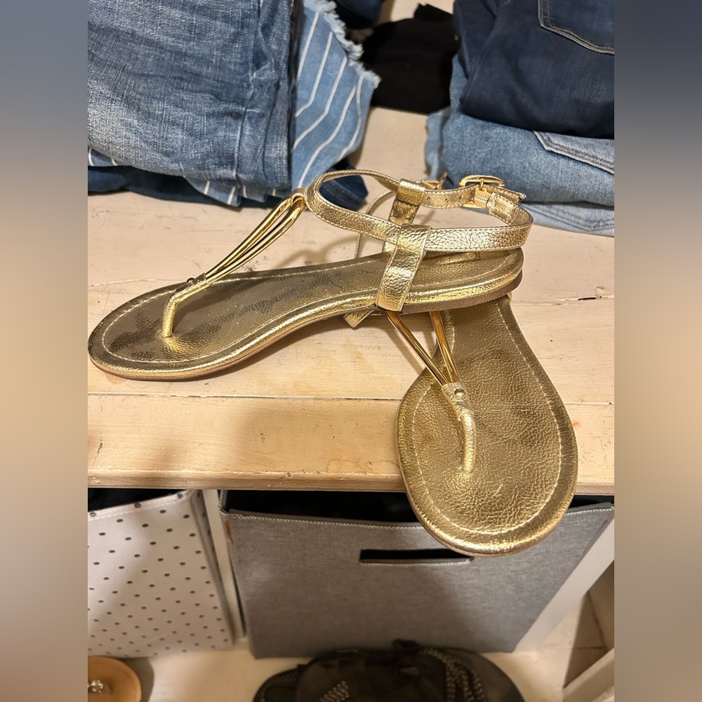 Gold sandals